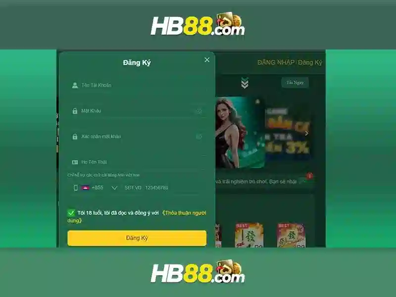 Đa dạng game slot HB88
