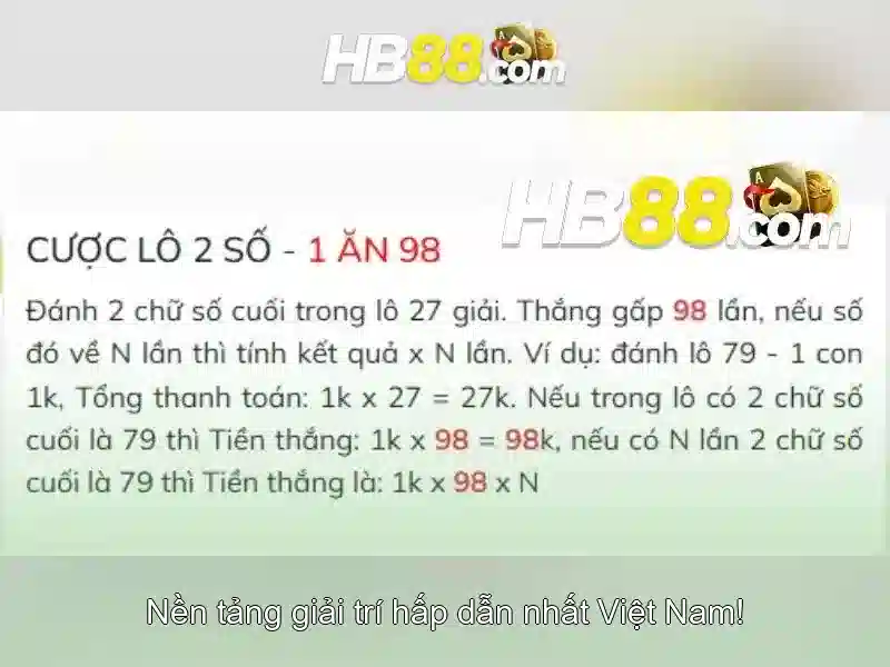 Đa dạng game slot HB88