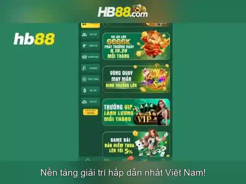 Ứng Dụng HB88 Com App Cho Trò Chơi Slot